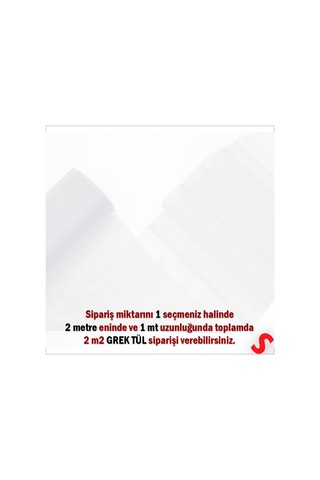 Süsleme Tülü Grek Tül, 2 Mt En X 1 Mt Uzunluk - Beyaz 0-99
