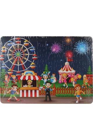 80 Parça Çocuk Puzzle Ve Yapboz Karışık Seri 12' Li Set