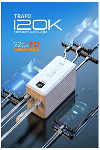 Trafo 120K 120.000 Mah Dev Kapasiteli Powerbank