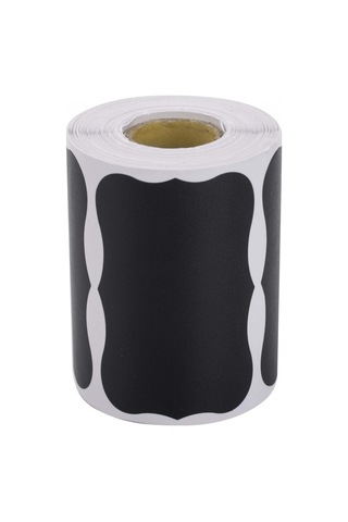 Dalgalı Tahta Etiketleri - Cam Kavanozlar Ve El Sanatları Odaları İçin 1 Sıvı Tebeşir Kalemi İle 300 Adet Su Geçirmez Yeniden Kullanılabilir Tahta Etiketi Çok Renkli