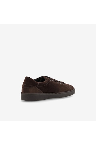 Pepe Dark Brown Sneaker Erkek 19c1 Frau Waxy Laced Shoes Kahverengi
