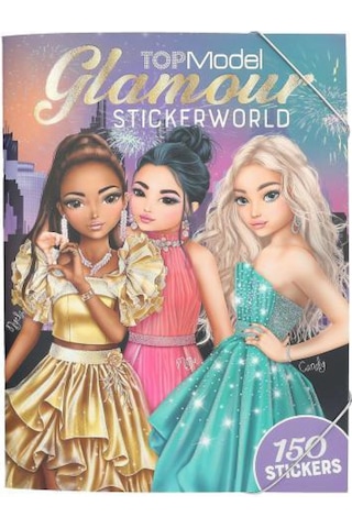 Top Model Glamour Sticker Dünyası Çok Renkli