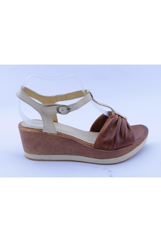 Freelora 9441 Hakiki Deri Bayan Sandalet 001