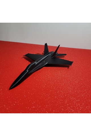 3d Baskı Modern Savaş Uçağı Maketi Dekoratif Koleksiyonluk Jet Modeli Siyah Masaüstü Hobi Uçak Figürü