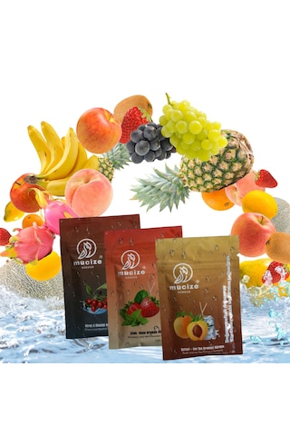 Mucize Aromalı Kürdan 3"lü Doypak Set Kiraz-mentol/çilek-nane/şeftlai-buzlu Cay