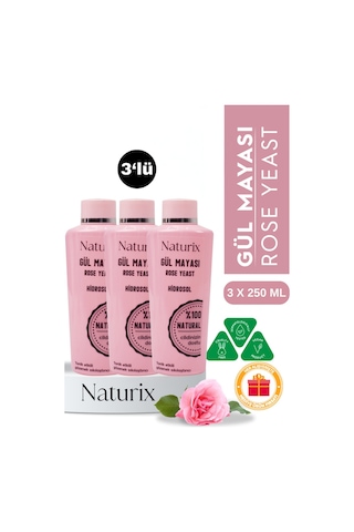 Naturix Akne Önleyici Gül Mayası 3 x 250 ML