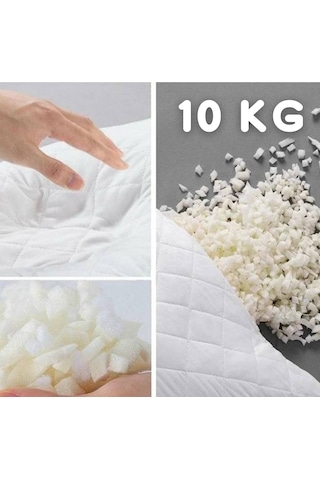 10 Kg Beyaz Kırpıntı Sünger - Kırpık Sünger