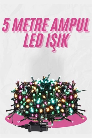 5 Metre Ampul Led Işık Renkli Rgb Çok Renkli Led Aydınlatma Diğer 48061830