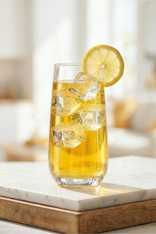 Lav Lal Cam Meşrubat Bardağı 6'lı 480 ml (Büyük Su/Kokteyl Bardağı )