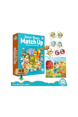Circle Toys Animals Memory Match Up