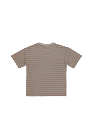Civil Boys Jakar Çizgili 10-13 Yaş Tişört - Kahve 18785466326S1