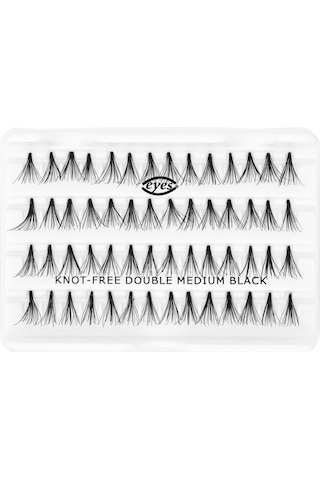 Eyes Tekli Kirpik Topuzsuz Gür Medium Siyah-32
