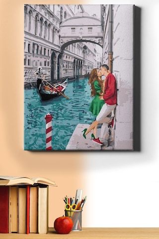 Webstyle Sayılarla Boyama Seti Kasnaklı Venedik'te Aşk 50 X 65 Cm