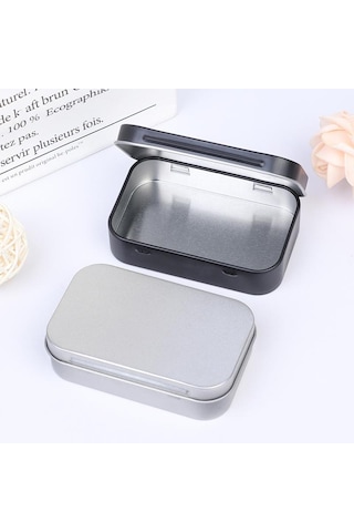 Hayatta Kalma Kiti Teneke Küçük Boş Metal Teneke Kapaklı Saklama Kutusu Kasa Düzenleyici Para Madeni Para Şeker Anahtar Gümüş