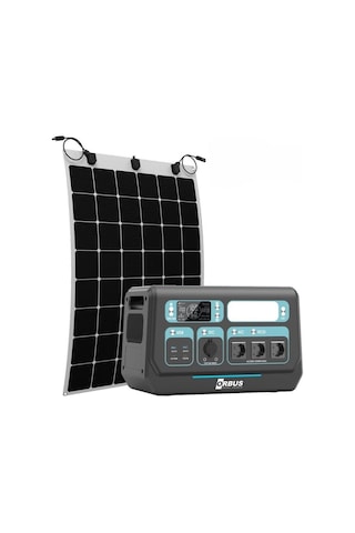 Orbus 2200w Taşınabilir Güç Kanağı Ve 110w Esnek Panel