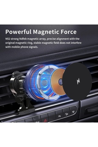 Elmpaly C36 15w Manyetik Araç Kablosuz Şarj Cihazı