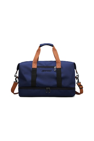 Seyahat Çantası Büyük Kapasiteli Biniş Çantası Islak Ve Kuru Ayrılmış Ayakkabı Çantası Koyu Mavi