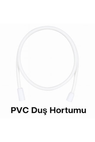 İhlas Elektrikli Şofben Hortumu Pvc 1,5 Metre Dayanıklı Ve Esnek Bağlantı Beyaz