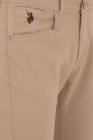 U.S. Polo Assn. Erkek Likralı Pantolon 1600040 Camel