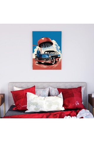Klasik Amerikan Araba Kanvas Tablo Nv00289