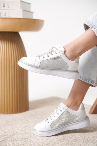 Daxtors Garantili D0703 Günlük Ortopedik Kadın Sneaker Spor Ayakkabı Beyaz
