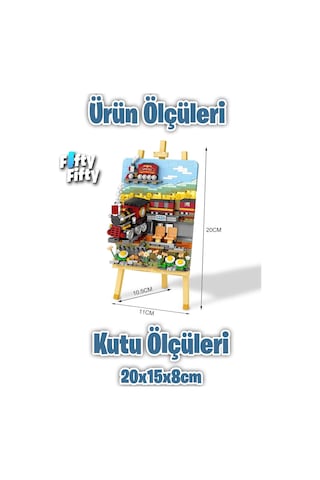 Loz Creative Serisi Tren Tablosu 758 Parça Oyuncak Yapım Seti Fflz-1296