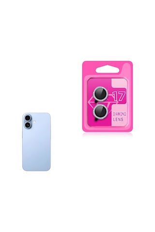 Apple iPhone Uyumlu  17 Zore Cl-06 Kamera Lens Koruyucu - Gümüş Gümüş