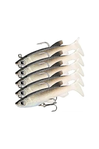 Neevoyu 85mm Yumuşak Yem Balık Avı Seti - 5 Adet Gerçekçi Yapay Balık + Aksesuarlar