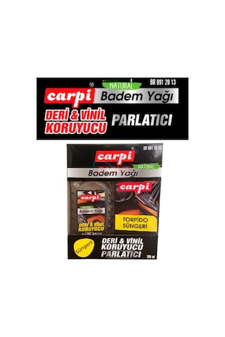 Carpi Vinil Deri Koruyucu Lastik Parlatıcı Badem Yağı-süngerli