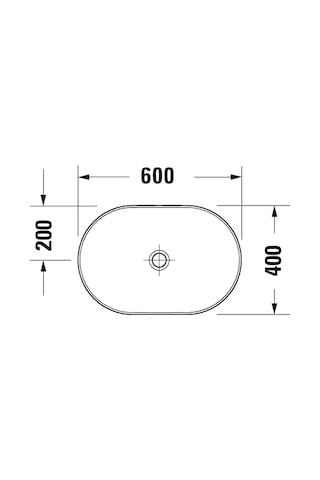 Duravit - D-neo Çanak Lavabo Beyaz 60 Cm - 2372600070- Beyaz