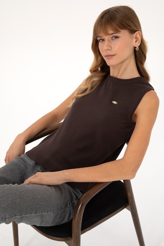 U.s. Polo Assn. Kadın Koyu Kahverengi Kazak /triko 50314625-vr084 Koyu Kahverengı