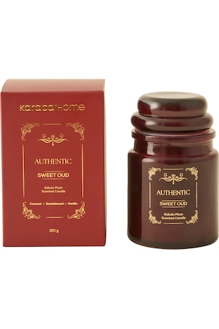 Karaca Home Authentic Serisi Sweet Oud Kokulu Mum Kahverengi
