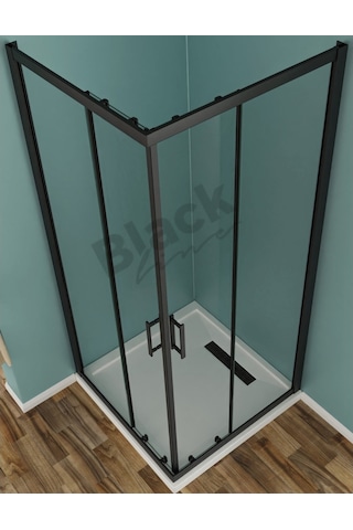 Blackline Siyah Duşakabin En Kalitelisi Patentli H:190 Siyah