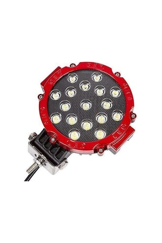 Beyaz Led Kırmızı Yuvarlak Off Road Sis Farı Çalışma Lambası 17 L