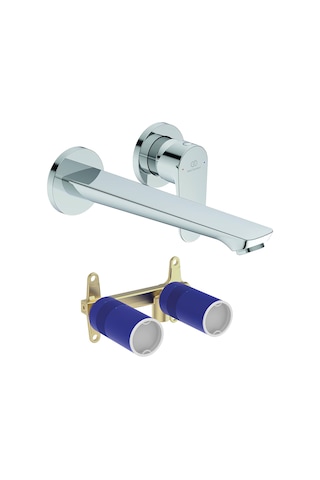 Cerafine O Ankastre Lavabo Bataryası-chrome-kıt2 +ankastre Lavabo Bataryası Iç Set-kıt1-2 Parça Is.35.05.01.01 Krom