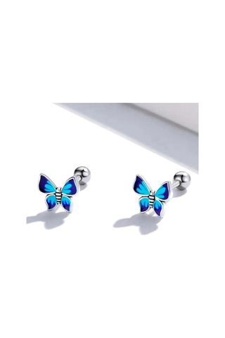 Bamoer Küpe Küpeler "kelebekler" 925 Ayar Gümüş Emaye İle 291696408 Diğer