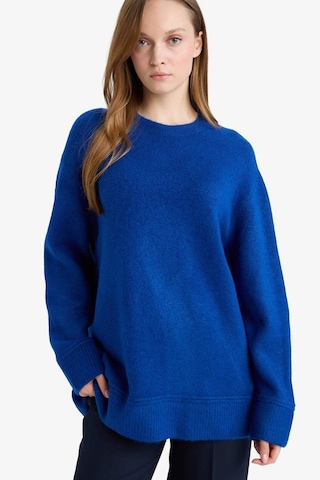 Defacto Loose Fit Bisiklet Yaka Triko Kazak Tunik G7239ax25cwbe835 Mavi-be835