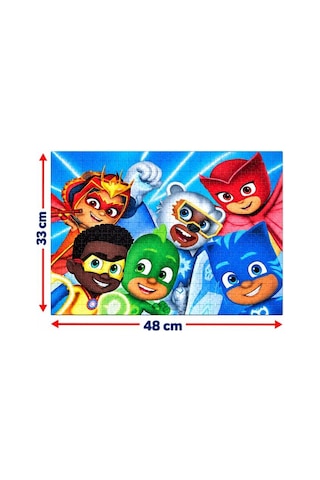 200 Parça Pj Masks Puzzle Güçlü Kahramanlar Temalı 33 X 48 Cm Renkli Ve Eğlenceli Puzzle