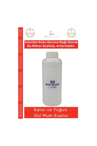 Mumesansı Yoğun Kalıcı Kaliteli Yağ Bazlı Konsantre Aromatik Kullanıma Uygun Gül Mum Esansı 1 Lt Çok Renkli