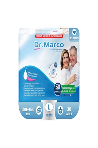 Dr. Marco Yetişkin Hasta Bezi Büyük Boy 30'Lu