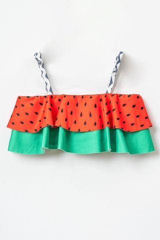 Beniizle Desenli Kız Çocuk Bikini Takım Çilek