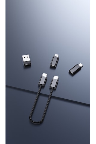 Seyahat Kiti, 7 In 1 Çok Işlevli Type-c, Usb, Micro Lighting Port, Apple Uyumlu iPhone, Android, Pc Çevirici