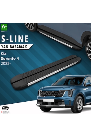 S-dizayn Kia Sorento 4 S-line Krom Yan Basamak 183 Cm 2022 Üzeri