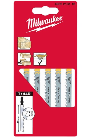 Milwaukee 75 Mm Dekupaj Bıçağı T144D Ağaç - 5'Li