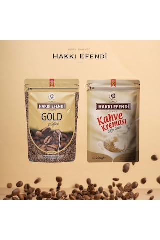 Gold Kahve 150 Gr+ Kahve Kreması 200 Gr Ekonomik Kahve Seti Granül