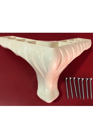 İstanbule-Hırdavat Mobilya Ayak Koltuk Çekyat Baza Ayak 12 Cm Krem