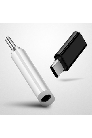 Willowhaven Usb-c'den 3.5mm Ses Adaptörü, Zinc-alloy+abs, Cep Telefonu Kulaklık Konvertörü, Siyah