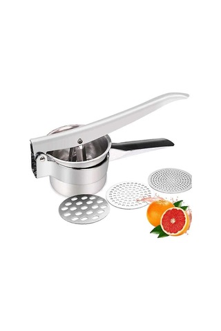 2025 Yeni Patates Presi Paslanmaz Çelikten Yapılmış Buz Presi - Değiştirilebilir Diskler Dahil