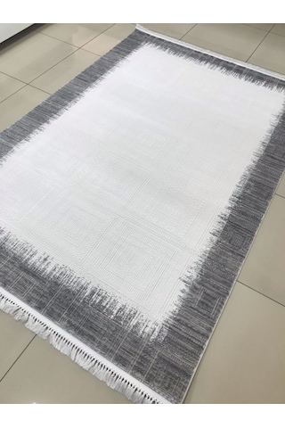 Merinos Halı Elegance 74427 095 Serisi Akrilik Salon Oturma Yatak Odası Halısı Gri