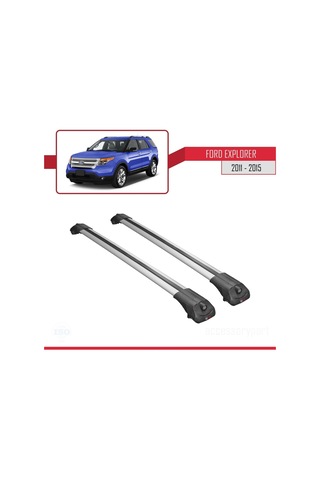 Ford Explorer 2011-2015 Arası İle Uyumlu Ace-1 Ara Atkı Tavan Barı Gri